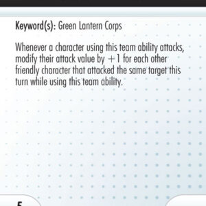 ATA card - Green Lantern Honor Guard LE