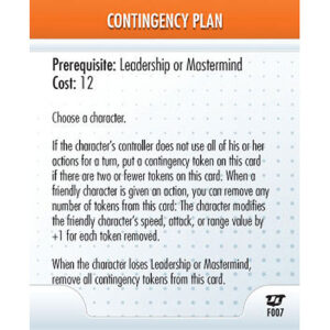 #F007 - Contingency Plan