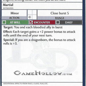 #P05 - Dragon's Tenacity (Warlord)