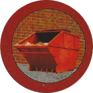 Token Object - Red Trash Dumpster