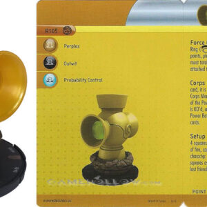 #R105 - Power Battery Yellow 3D HUGE Resource Sinestro Corps Only