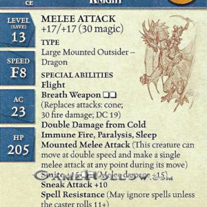 Stat Card Promo - Githyanki Dragon Knight EPIC (Blood War #51)