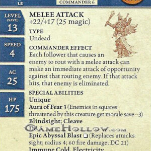 Stat Card Promo - Lord Soth EPIC (Giants of Legend #36)