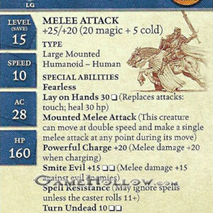 Stat Card Promo - Mounted Paladin EPIC (Angelfire #06)