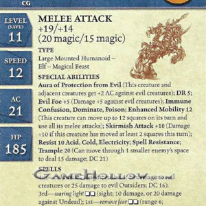 Stat Card Promo - Virtuous Charger EPIC (Unhallowed #25)