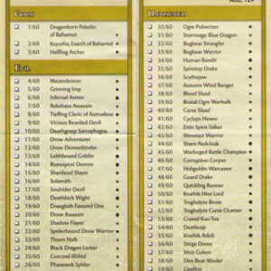 Checklist - Demonweb