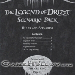 Campaign - Legend of Drizzt Scenario Booklet Only